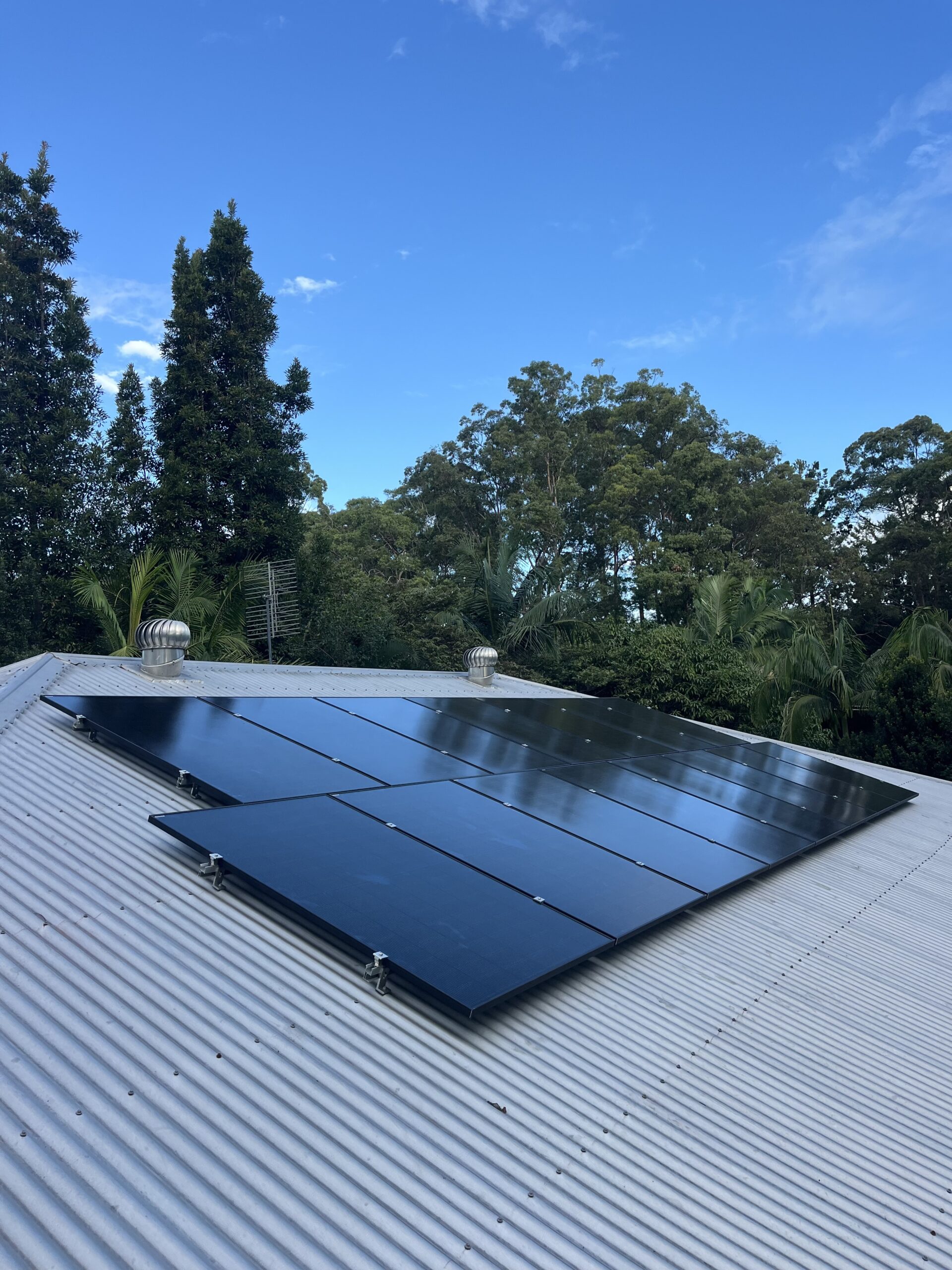 Solar panels installed on a residential roof in Bundaberg